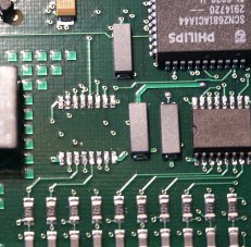 Well removed chip from 2503 router.